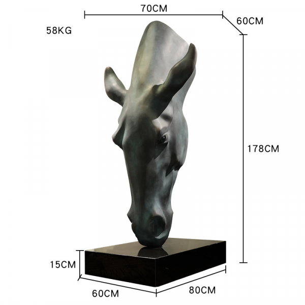 tuong-dieu-khac-dau-ngua-lon-hdb379-05 tuong-dieu-khac-dau-ngua-lon-hdb379-05