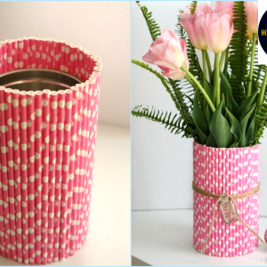 làm đồ trang trí bằng ống hút